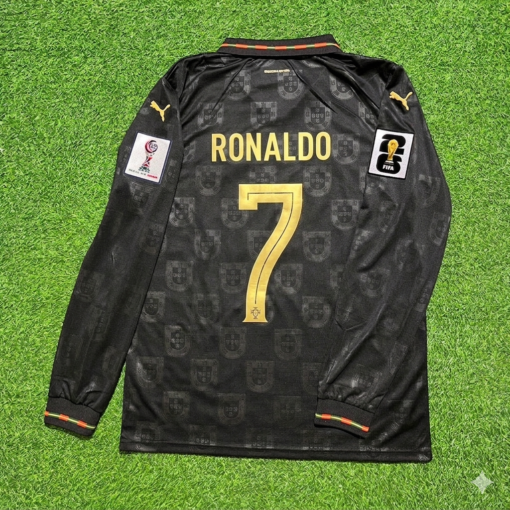 Cristiano Ronaldo Portugal 2026 World Cup Home Long Sleeve Jersey Trikot Maillot