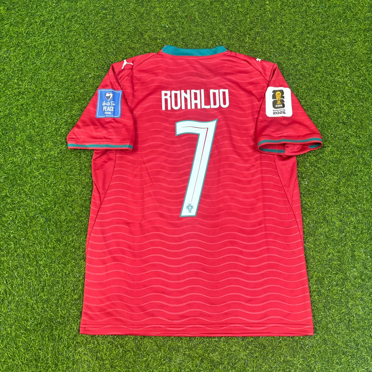 Maillot domicile rouge de Cristiano Ronaldo Portugal pour la Coupe du Monde 2026