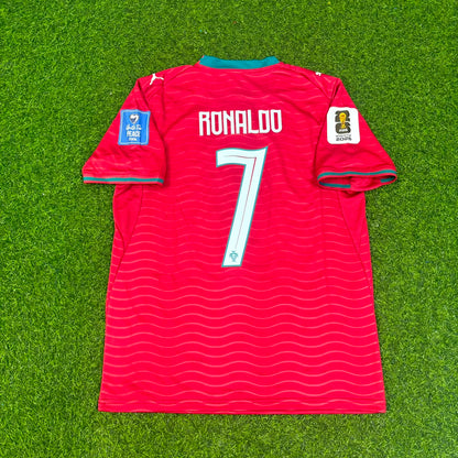 Maillot domicile rouge de Cristiano Ronaldo Portugal pour la Coupe du Monde 2026