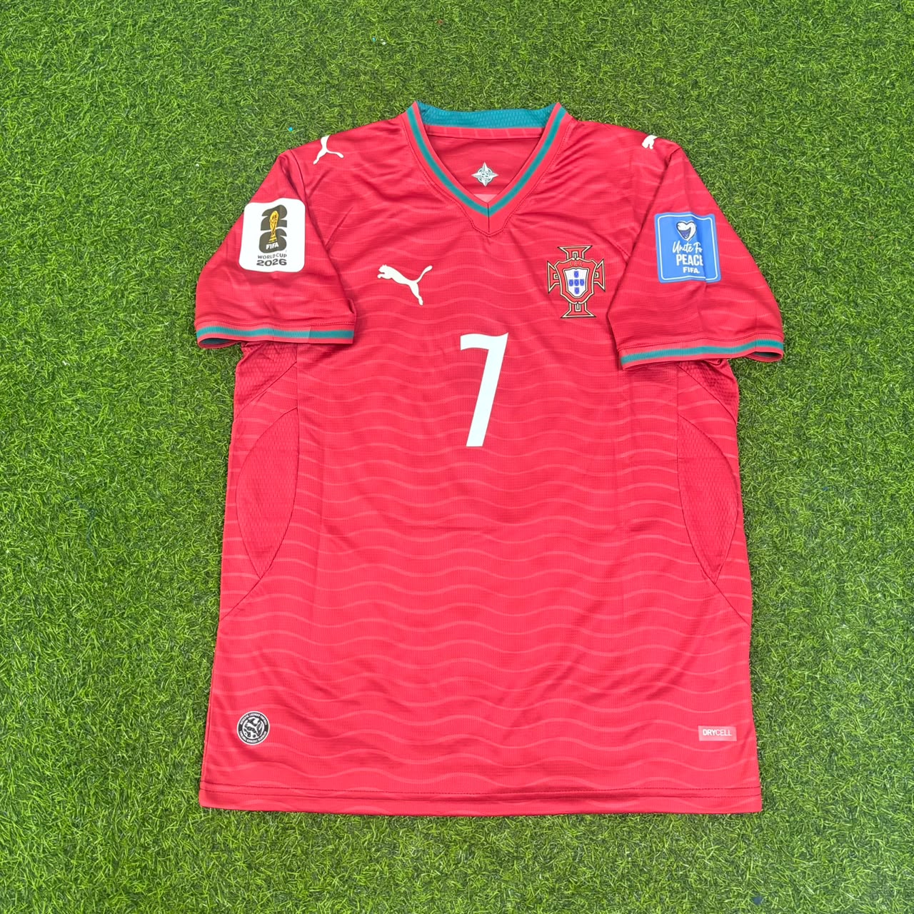 Maillot domicile rouge de Cristiano Ronaldo Portugal pour la Coupe du Monde 2026