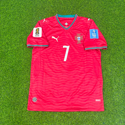 Maillot domicile rouge de Cristiano Ronaldo Portugal pour la Coupe du Monde 2026