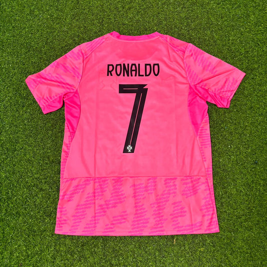 Cristiano Ronaldo Portugal 2026 World Cup Pink Football Jersey