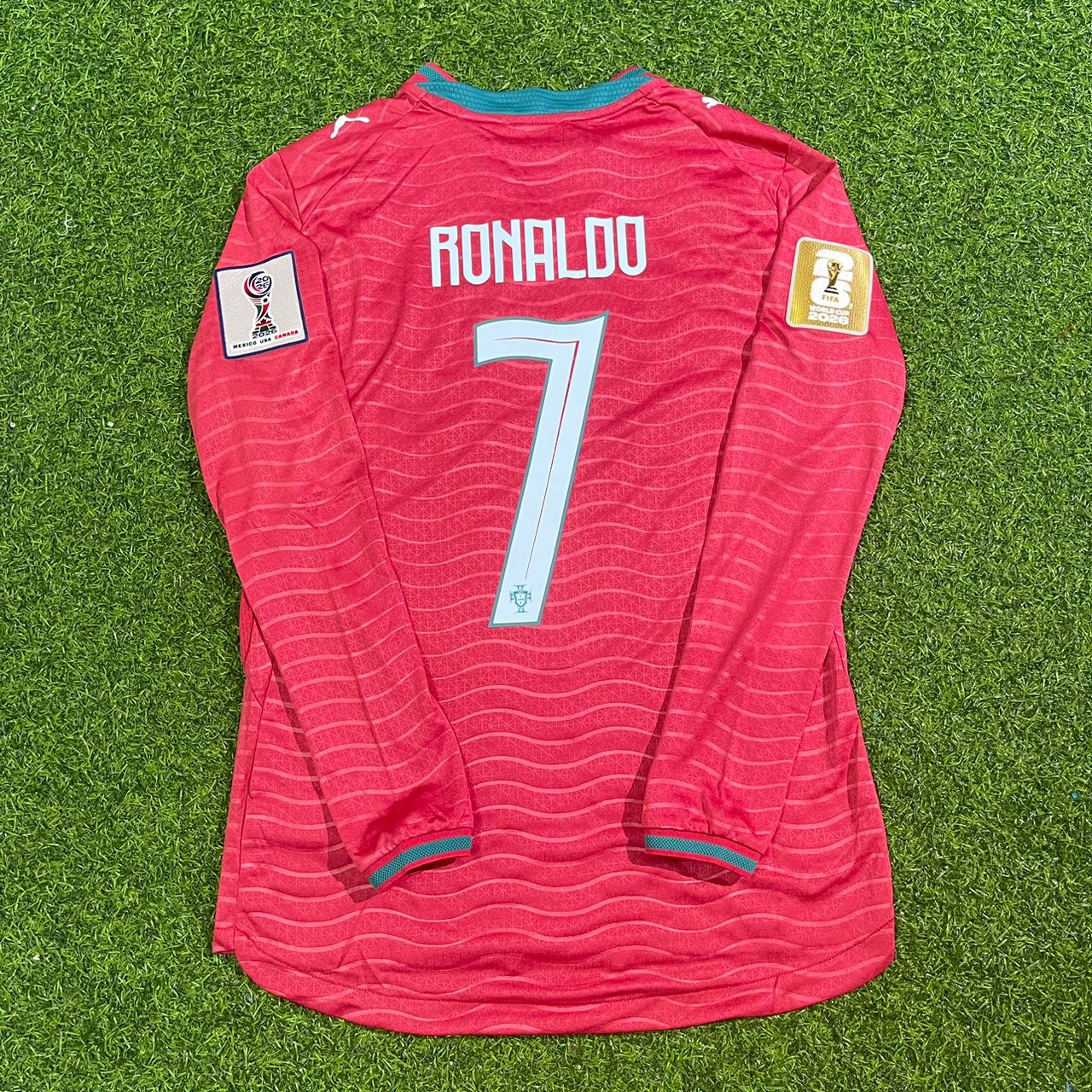 Cristiano Ronaldo Portugal 2026 Red Home New Season Long Sleeve Football Jersey