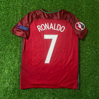 Cristiano Ronaldo Portugal EURO 2016 Final Retro Jersey Trikot Maglia