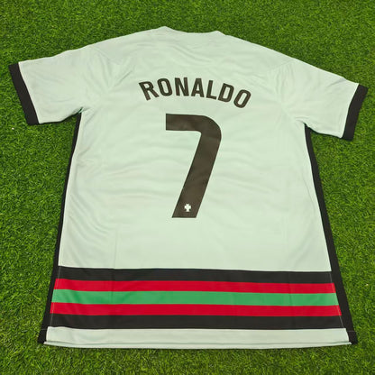 Cristiano Ronaldo Portugal EURO 2020 Retro Away Football Jersey