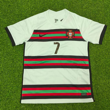 Cristiano Ronaldo Portugal EURO 2020 Retro Away Football Jersey
