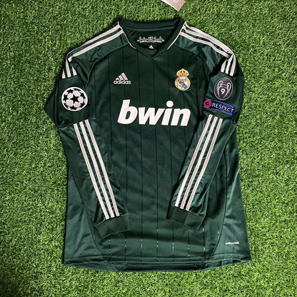 Cristiano Ronaldo CR7 Real Madrid 2012-2013 Champions League Green Long Sleeve Jersey Soccer Shirt
