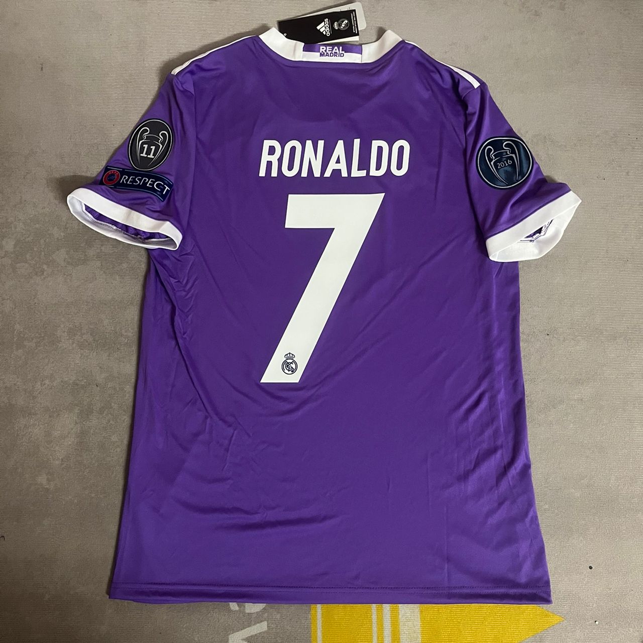 Cristiano Ronaldo Real Madrid Purple Retro Jersey Trikot