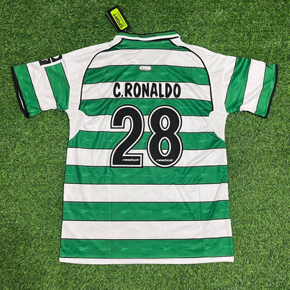Cristiano Ronaldo Sporting CP Debut Retro Football Jersey Kit