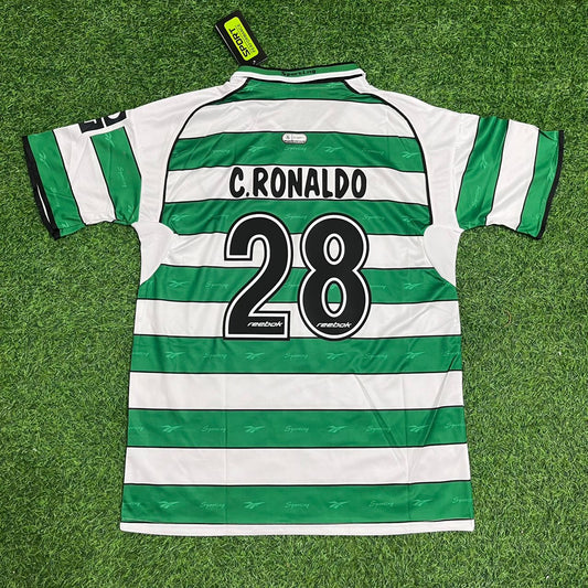 Cristiano Ronaldo Sporting CP Debüt Retro-Fußballtrikot