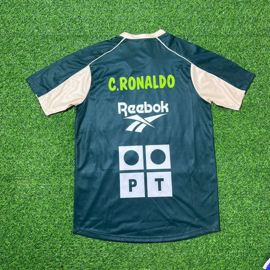 Cristiano Ronaldo Sporting Lisbon Retro Football Jersey Kit