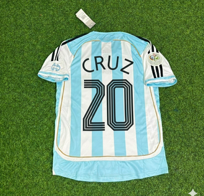 Julio Cruz Argentine 2006 Coupe du Monde Rétro Maillot de Football Maillot Trikot