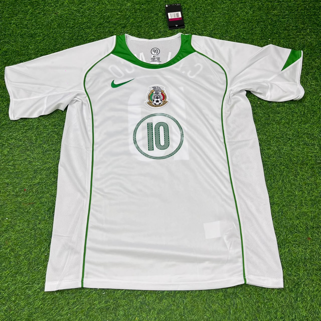 Cuauhtémoc Blanco Mexico 1998 Season Away White Retro Jersey Trikot Soccer Shirt