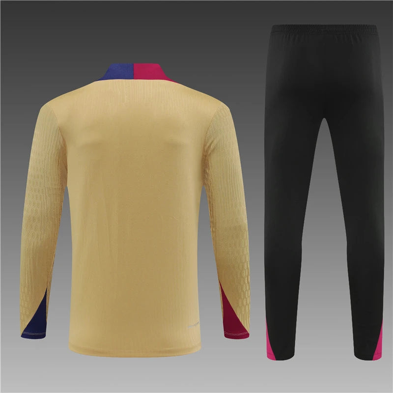 New season 2025 FC Barcelona Tracksuit Golden Training Top Pack