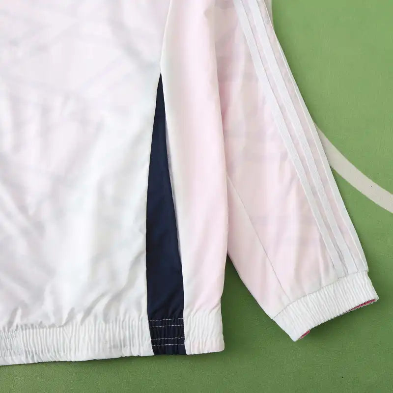 Germany Double Sides Windbreaker - Reversible Jacket White Pink