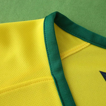 Brazil 2014 Season Yellow Retro Jersey Trikot Soccer Shirt