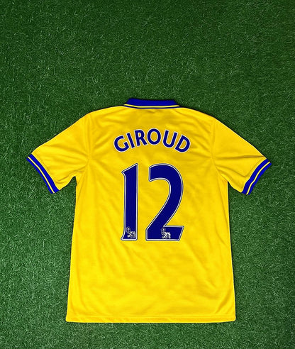 Oliver Giroud – Arsenal 2013/2014 Yellow Retro Kit Jersey Trikot Maillot Soccer Shirt