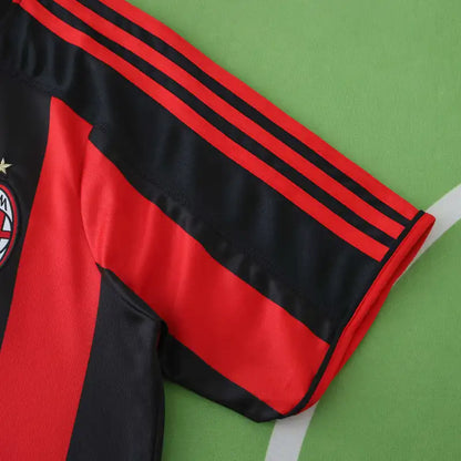 AC Milan 03/04 Season Home Black And Red Retro Jersey Trikot Soccer Shirt