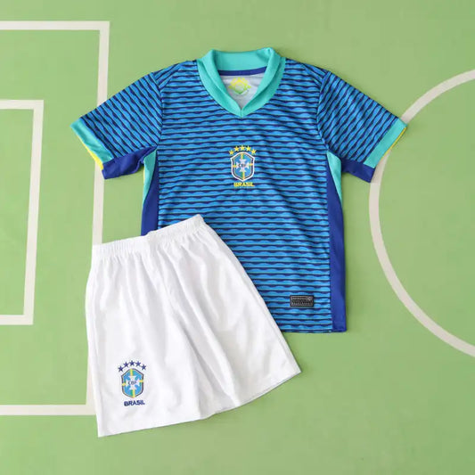 Brazil Copa America 2024 season away Kids kit Kindertrikot Cocuk formasi maillot enfant camiseta kindertrui