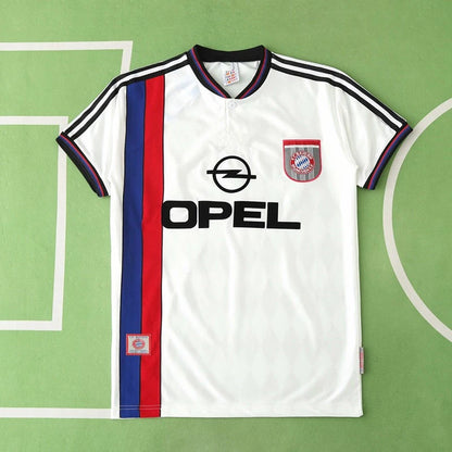 Bayern München 97/98 Season Away White Retro Jersey Trikot Soccer Shirt