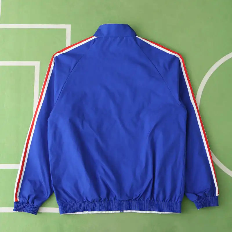 France Retro Vintage Double Sides Windbreaker - Reversible Jacket