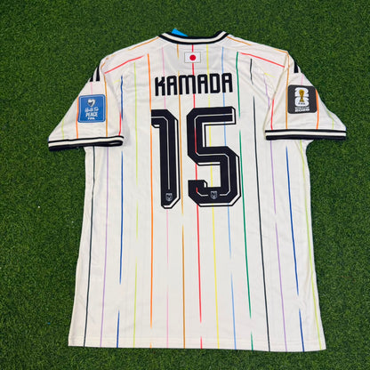 Daichi Kamada Japan World Cup 2026 Away White Football Jersey Trikot Maillot