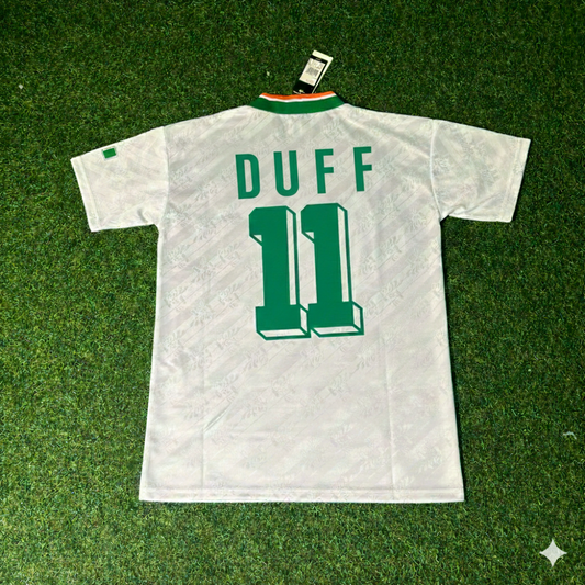 Damien Duff Ireland Season Away Retro Football Jersey Kit