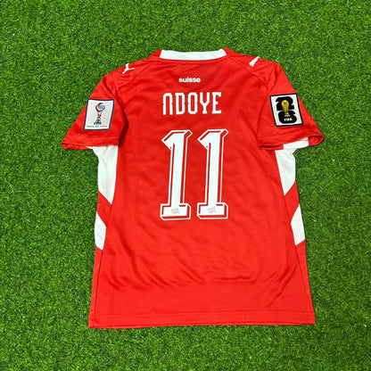 Dan Ndoye #17 Switzerland 2026 World Cup Kids Football Jersey