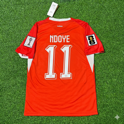 Dan Ndoye 17- Switzerland 2026 World Cup Kit Jersey Trikot Maillot