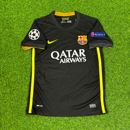 Dani Alves #22 Barcelona 2013-2014 Black Retro Football Jersey