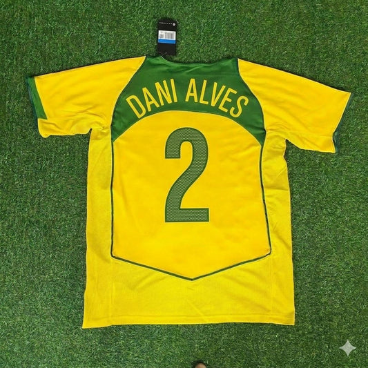 Dani Alves 2 – Brasilien Retro Trikot – | Trikot | Maillot Soccer Shirt