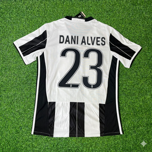 Dani Alves Juventus 2016/17 Home Retro Football Jersey Kit