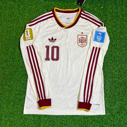 Dani Olmo #10 Spain 2026 World Cup Away Long Sleeve Jersey Trikot Maillot