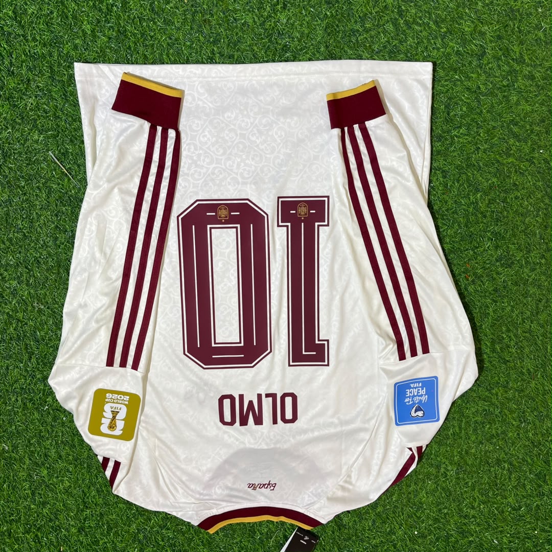 Dani Olmo #10 Spain 2026 World Cup Away Long Sleeve Jersey Trikot Maillot
