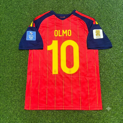 Dani Olmo #10 Spain 2026 World Cup Home Football Jersey