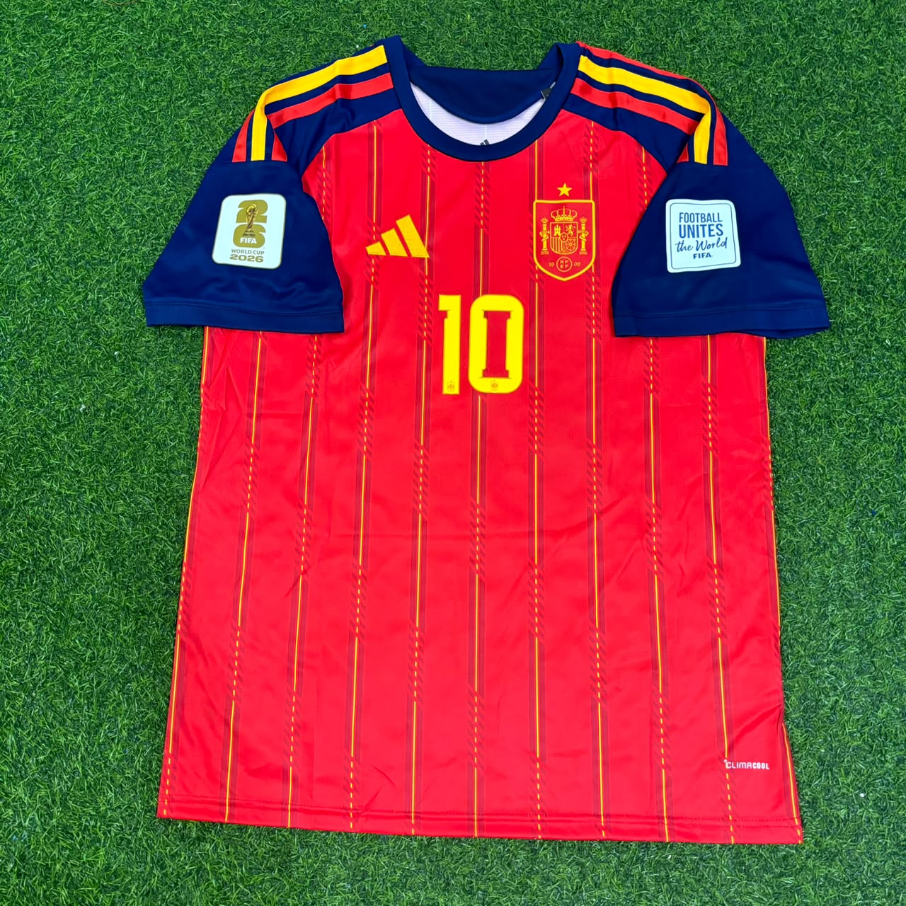 Dani Olmo #10 Spain 2026 World Cup Home Football Jersey