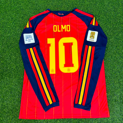 Dani Olmo #10 Spanien WM 2026 Heim Langarm Trikot