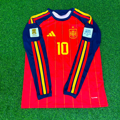 Dani Olmo #10 Spanien WM 2026 Heim Langarm Trikot