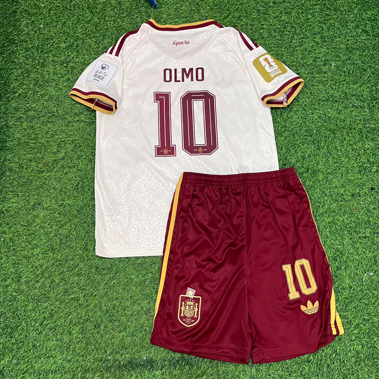 Dani Olmo Spain 2026 World Cup Kids Football Jersey
