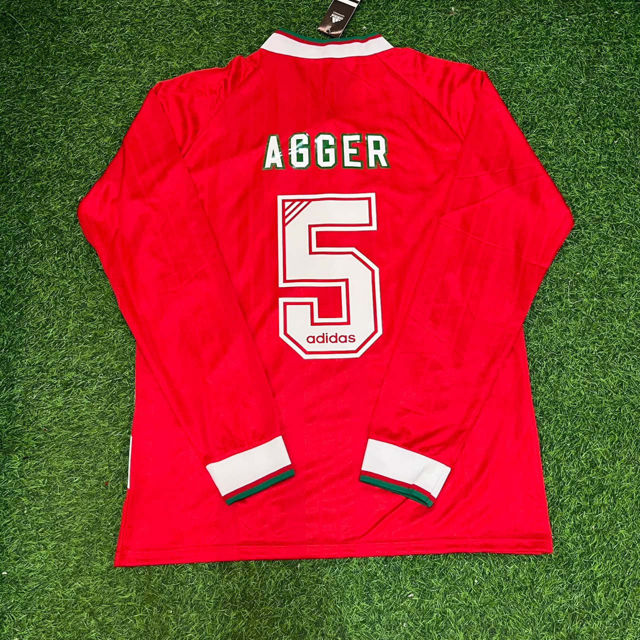 Daniel Agger Liverpool 1993/1995 Home Long Sleeve Retro Kit Jersey Trikot Maillot