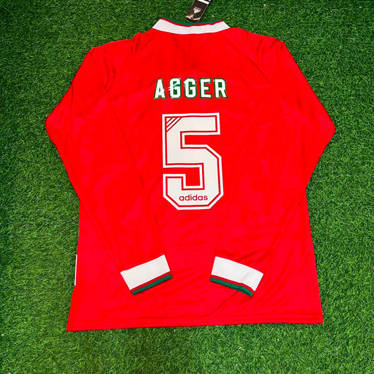 Daniel Agger Liverpool 1993/1995 Home Long Sleeve Retro Kit Jersey Trikot Maillot