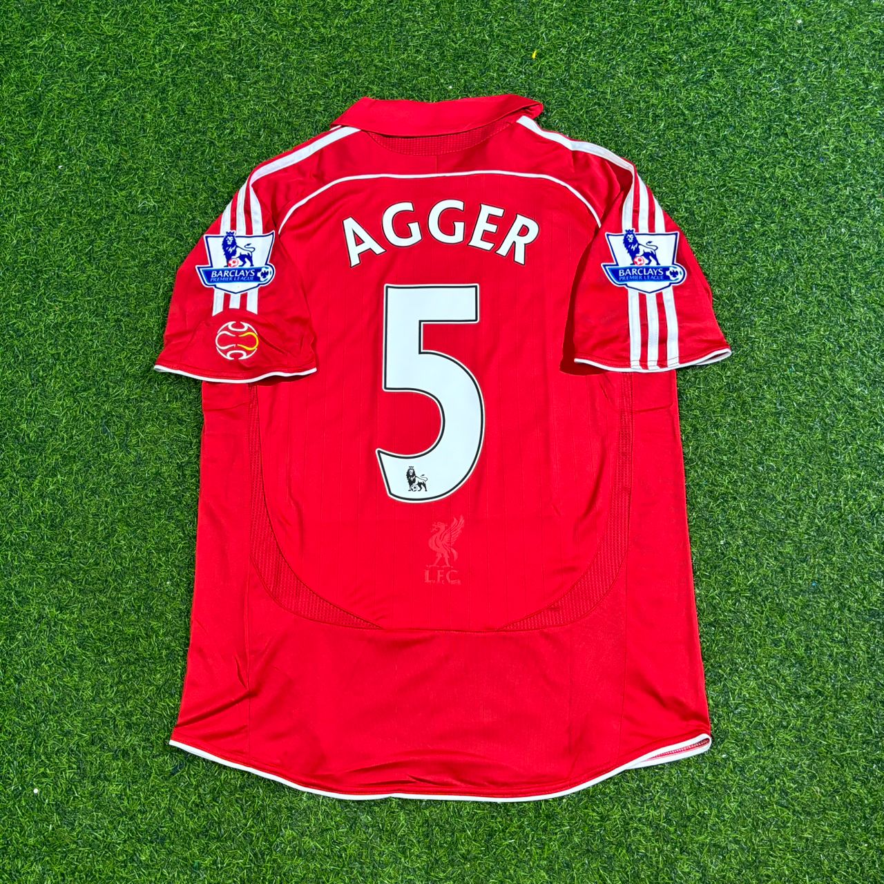 Daniel Agger Liverpool 2007/08 Premier League Jersey Trikot Maillot