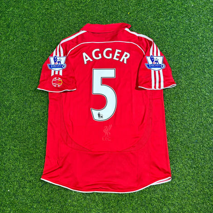 Daniel Agger Liverpool 2007/08 Premier League Jersey Trikot Maillot