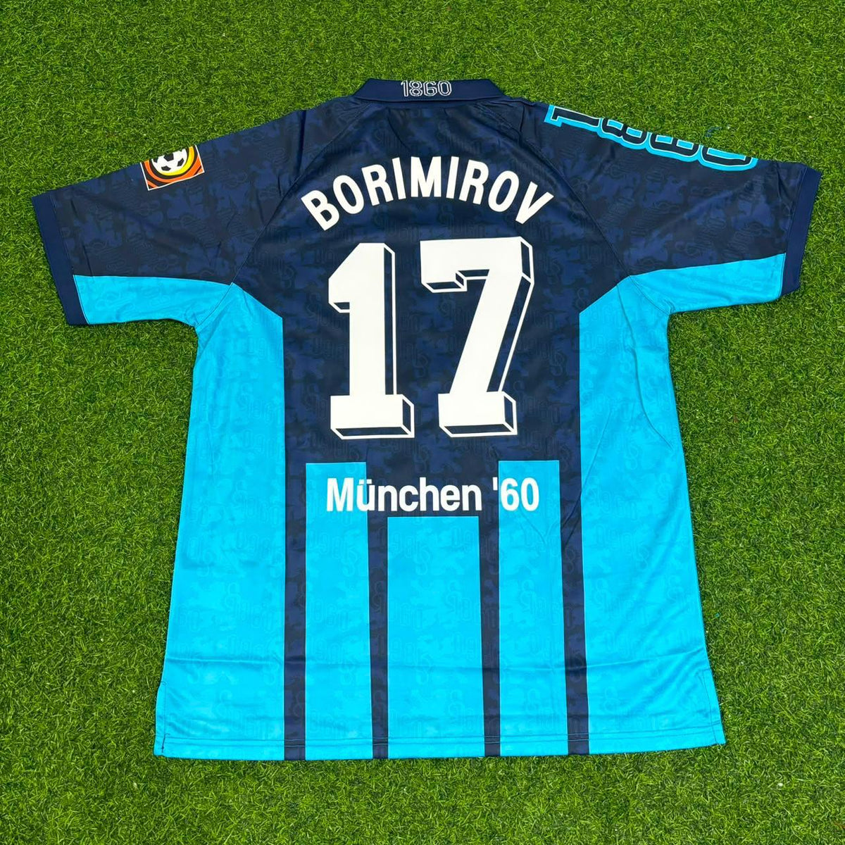 Daniel Borimirov TSV 1860 München Blaues Heim Retro Fußballtrikot