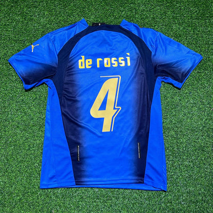 Daniele De Rossi 4 - Italy 2006 World Cup Final Retro Jersey Maillot Trikot Maglia Soccer Shirt