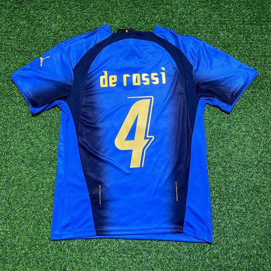 Daniele De Rossi 4 - Italy 2006 World Cup Final Retro Jersey Maillot Trikot Maglia Soccer Shirt