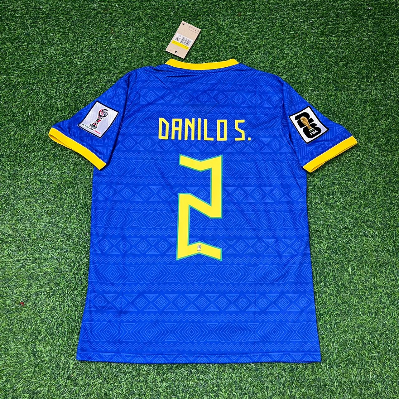 Danilo #2 Brazil 2026 World Cup Blue Football Jersey