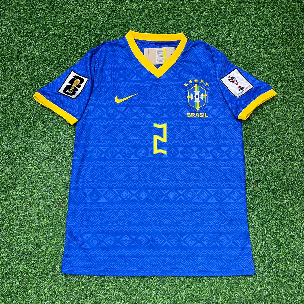 Danilo #2 Brazil 2026 World Cup Blue Football Jersey