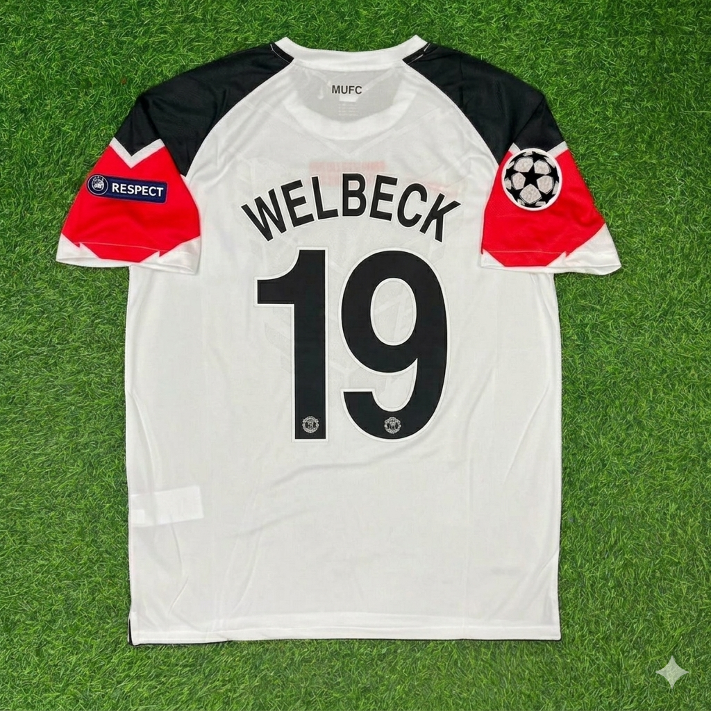 Danny Welbeck #19 Manchester United 2011 Champions League Finale Weißes Fußballtrikot