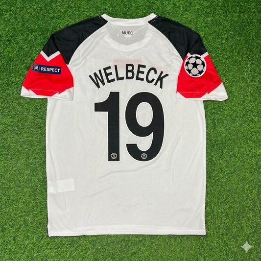 Danny Welbeck #19 Manchester United 2011 Champions League Final White Football Jersey